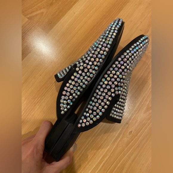 Steve Madden Hugh-R Rhinestone Mules size 7 - Picture 3 of 6